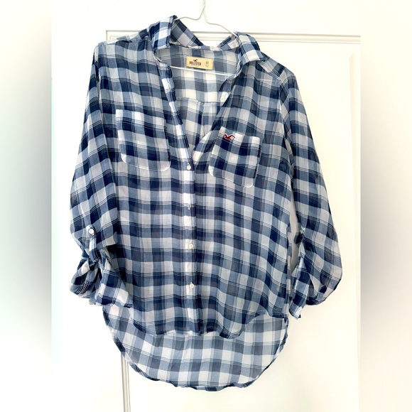 Beautiful very light spring summer shirt Hollister size XS - Picture 1 of 5